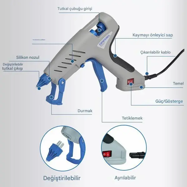 Dremel 940 60W Sıcak Silikon Tabancası 2
