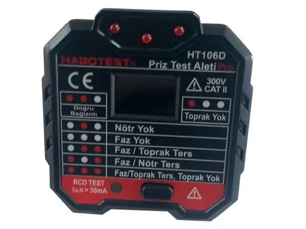 HT 106D Dijital Priz Test Aleti 1