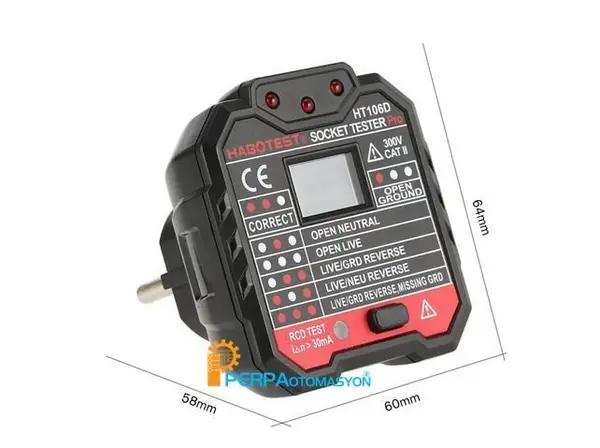 HT 106D Dijital Priz Test Aleti 3