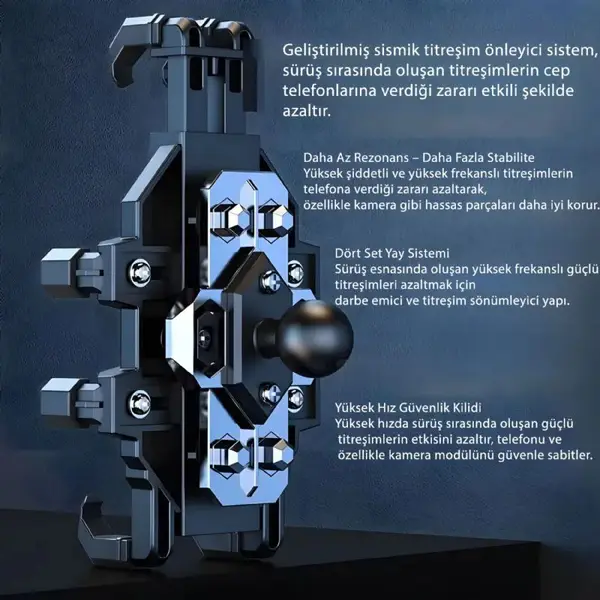 H08 Bisiklet için Telefon Tutucu 2