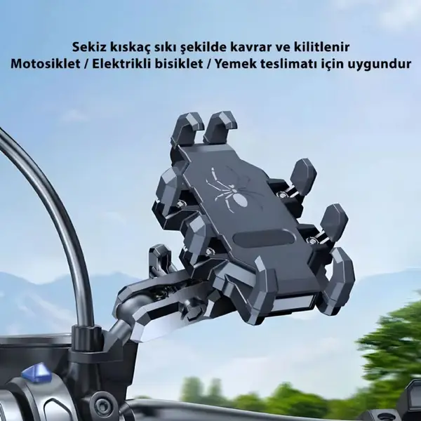 H08 Motorsiklet için Telefon Tutucu 4
