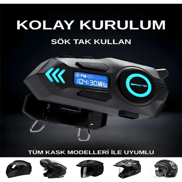 Helmet K09 20 kişiye kadar bağlanan intercom 3