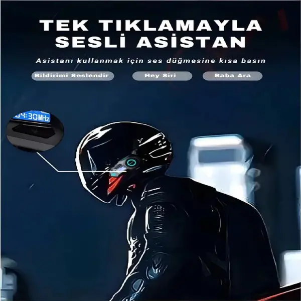 Helmet K09 20 kişiye kadar bağlanan intercom 4