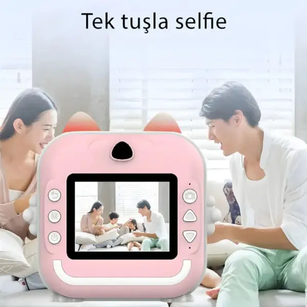 idragon Q5 Pembe Fotoğraf Makinası 3