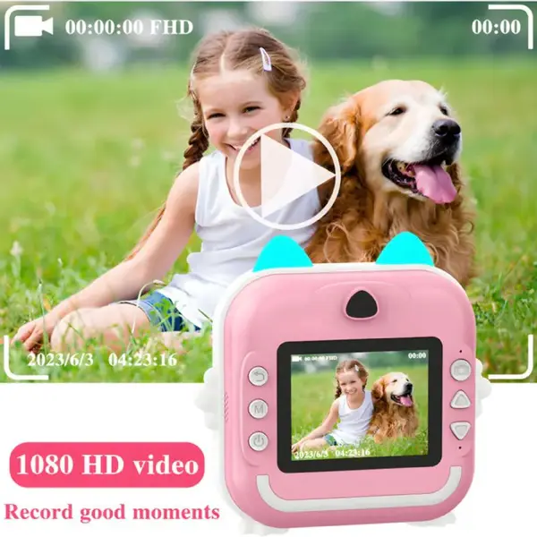 idragon Q5 Pembe Fotoğraf Makinası 4