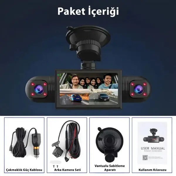 idragon S23Q QUAD HD 2K 4 Kameralı Araç Kamerası 4