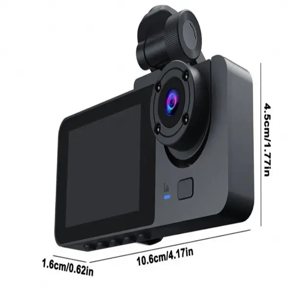 idragon Y15 FHD 1080P Araç için Ekranlı Ön Arka ve Araç içi Araç Kamerası 2