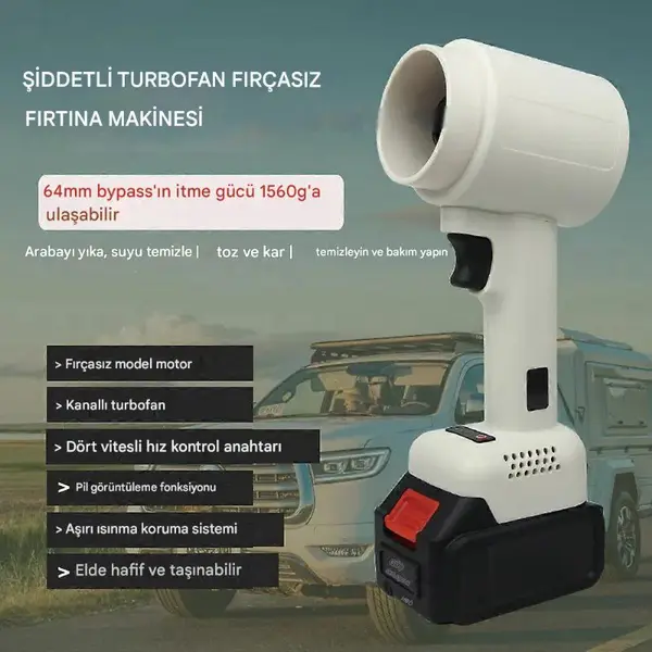 KAOPU KP7001 Güçlü Üfleme Turbo Fan 2