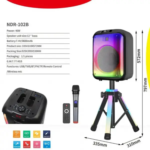 NDR-102B Sp-17 Mikrofonlu Bluetooth Hoperlör 2