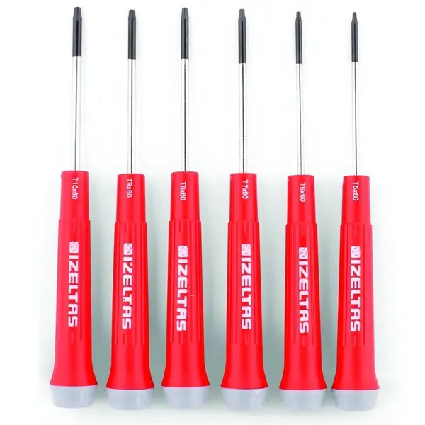 İzeltaş 6 Parça Elektronikçi Tip Torx Klemens Tornavida Seti 1