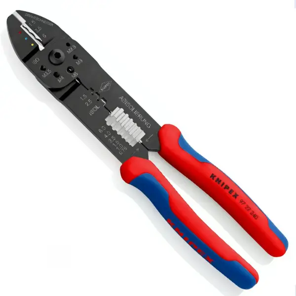 Knipex 97 22 240 Pabuç Sıkma ve Kablo Sıyırma Pensesi 2