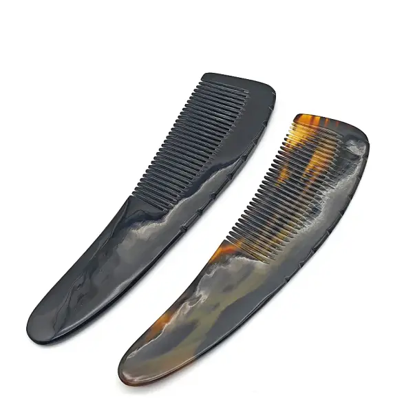Boynuz Tarak 20 cm Düz Saplı Koyu Renk B6 2