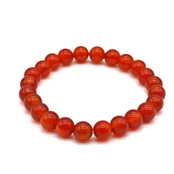 Kırmızı Akik Doğal Taş Bileklik – 8 mm K8 2