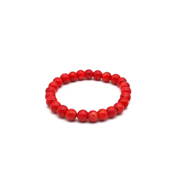 Mercan Taşı Doğal Taş Bileklik – 8 mm K3 3