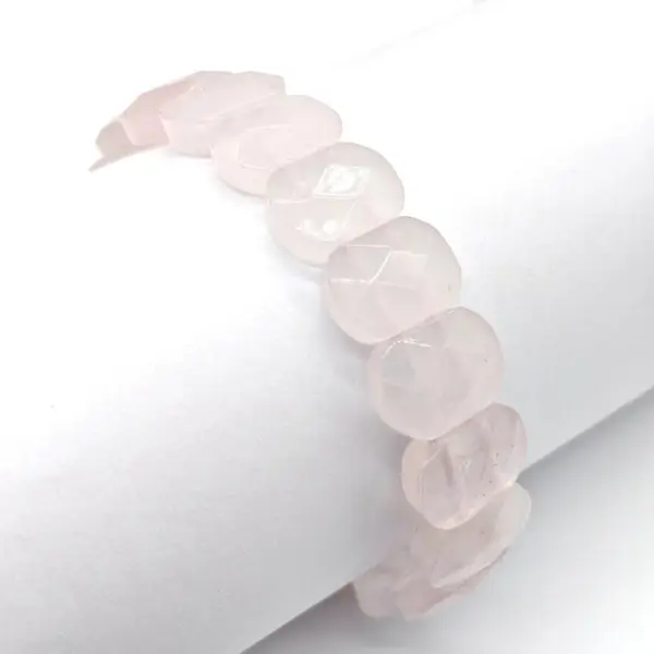 Pembe Kuvars Doğal Taş Bileklik RP1 1