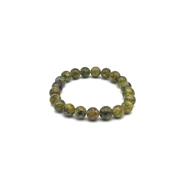 Peridot Küre Kesim Doğal Taş Bileklik – 8 mm K6 3