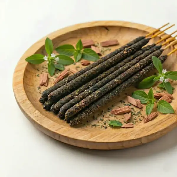 Sedir ve Şekerotu Kokulu (Cedar & Sweet-Grass) Kaliteli Kalın Çubuk Tütsü 6 Adet 1