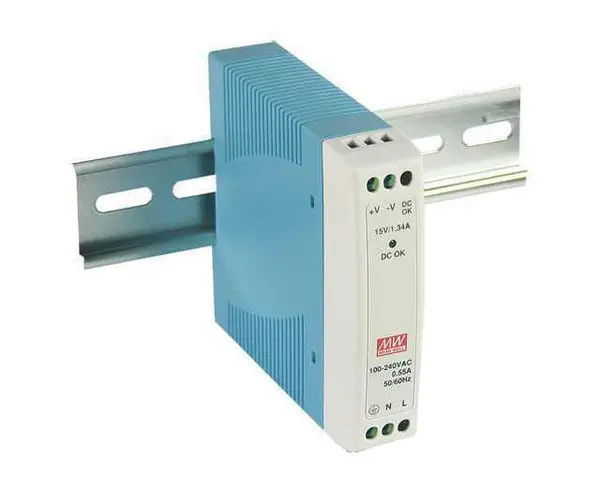 MeanWell 10W 15V DC 0.67A Ray Montaj Güç Kaynağı 1