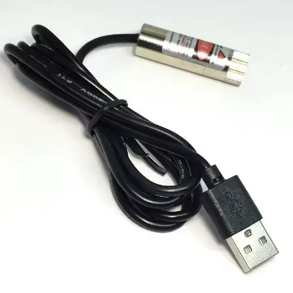 USB kablolu Çizgi Lazer Diyot 5mW 650nm 2