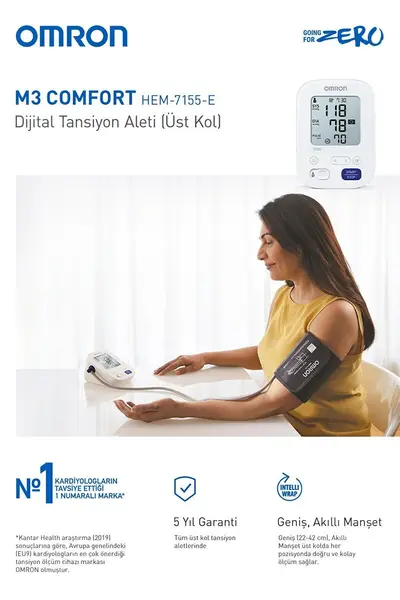 Omron M3 Comfort Dijital Tansiyon Ölçüm Aleti (Üst Kol) 2