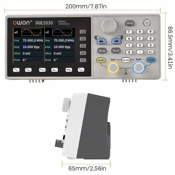 Owon DGE2035 35MHz 2Kanal Keyfi Dalga Formu Sinyal Jeneratörü 3