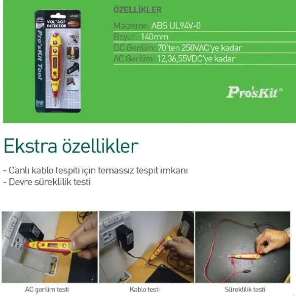 Proskit NT-305 Voltaj Dedektörü 2