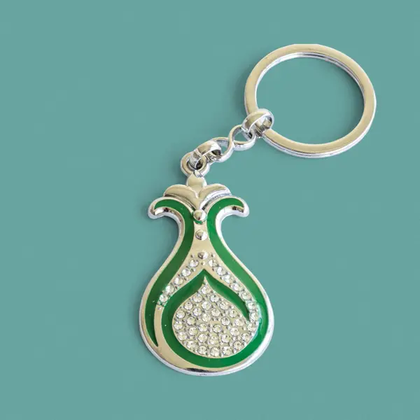 Serhendi Logolu Taşlı Metal Anahtarlık, Gümüş 3