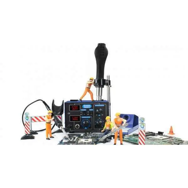 852D++ brushless fan Sıcak Hava-Lehimleme İstasyonu+Kol Aparatı 2