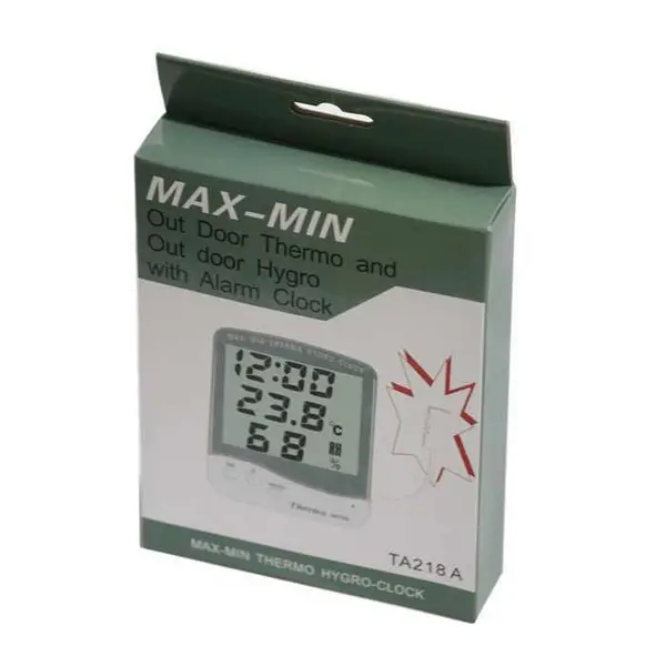 TA-218A Alarm Saat Takvimli Dijital Termometre 3