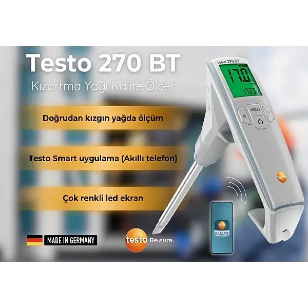 Testo 270 BT Akıllı Kızartma Yağı Kalite Ölçer 2