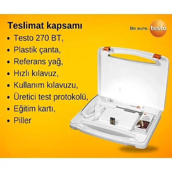Testo 270 BT Akıllı Kızartma Yağı Kalite Ölçer 4