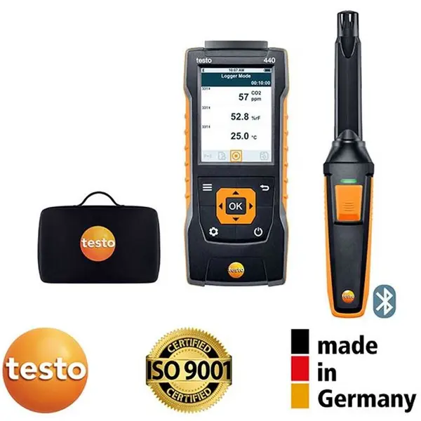Testo 440 Bluetooth'lu Karbondioksit Ölçüm Cihazı 3