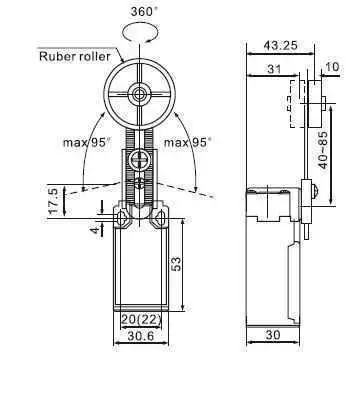 LL8XCK-P149 Plastik Limit Switch 2