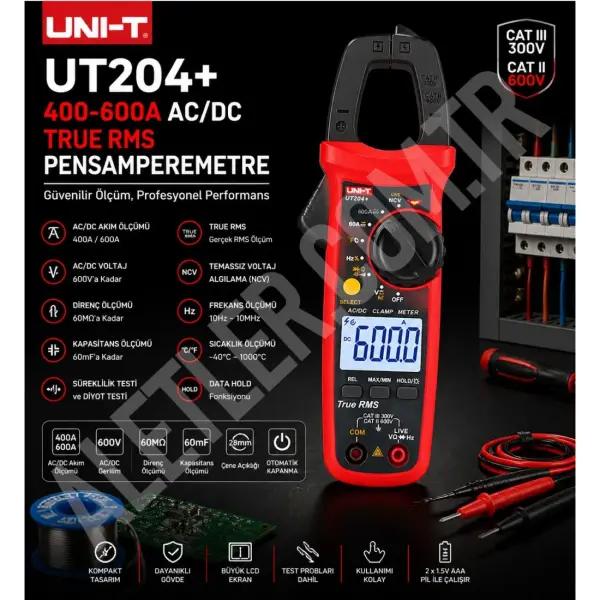 Unit UT 204+ 400-600A AC-DC TRUE RMS Pensampermetre 1
