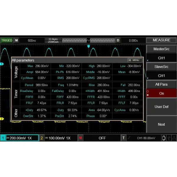 Unit UTD2052CL+ Dijital Osiloskop 3
