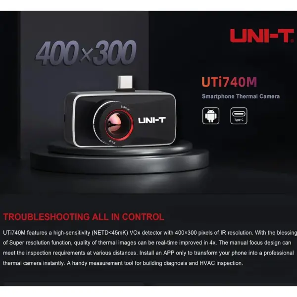 Unit UTi740M Android için Akıllı Telefon Termal Kamera 5