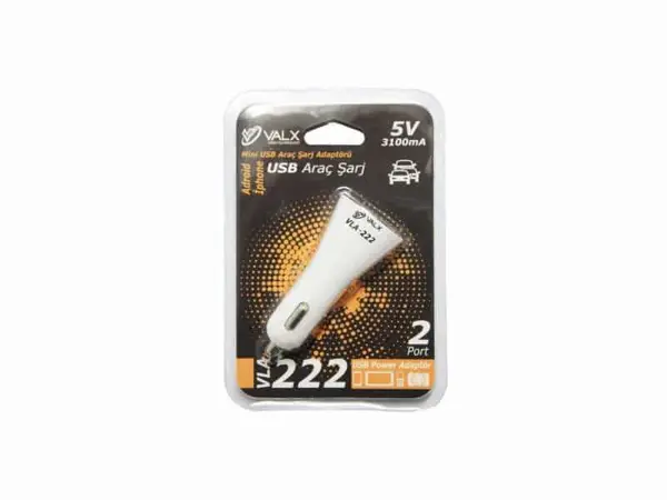 12/24V Giriş 5V 3100mA Çıkış Araç Usb Şarj Adaptörü 2