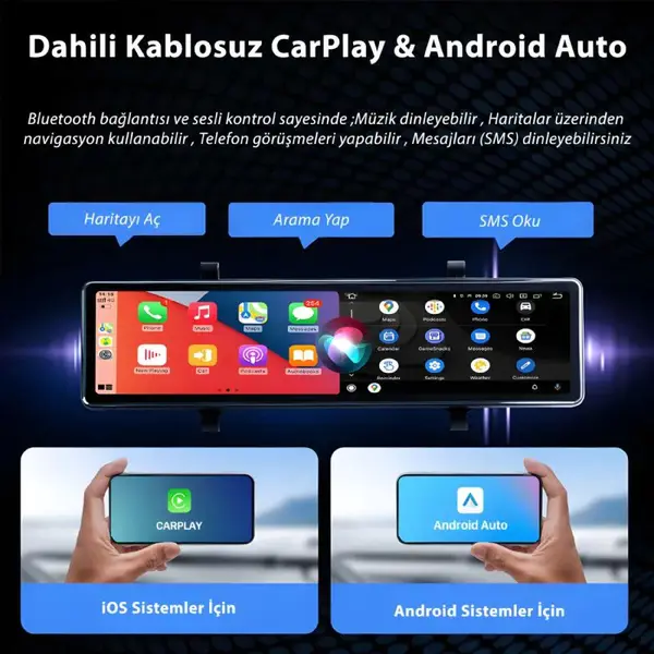 idragon C3 Carplay Akıllı Araç Monitörü ve Kamera 1