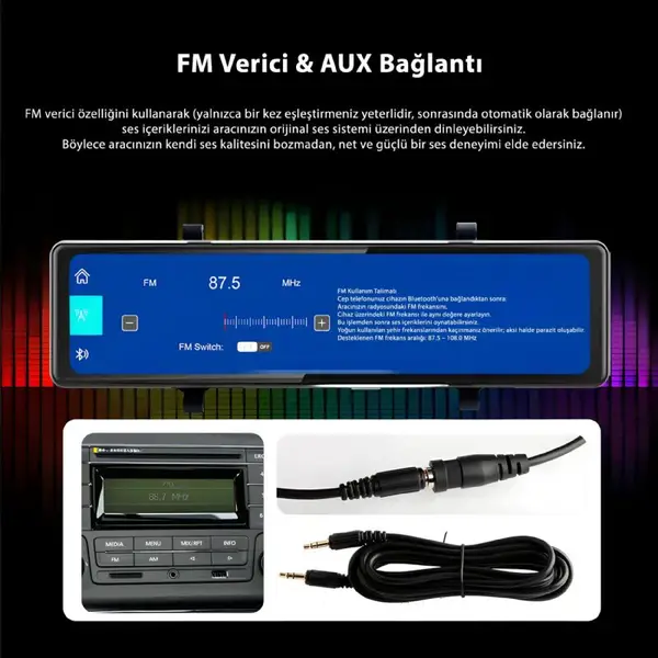 idragon C3 Carplay Akıllı Araç Monitörü ve Kamera 2