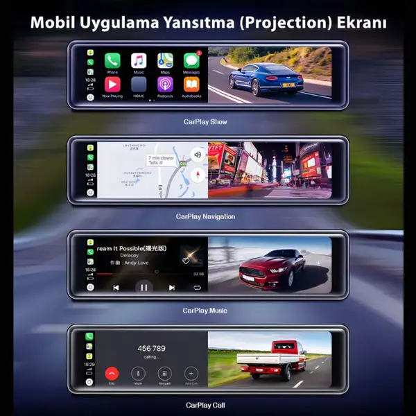 idragon C3 Carplay Akıllı Araç Monitörü ve Kamera 5