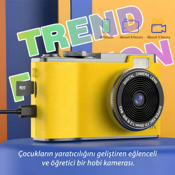 idragon LK-003 Sarı Fotoğraf Makinası 2