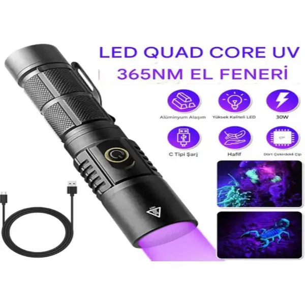 idragon S006 Uv Feneri 2
